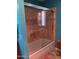 A modern bath and shower at 4549 W Seldon Ln, Glendale, AZ 85302