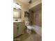 Traditional bathroom with vanity, tile flooring, and shower-tub combination at 4800 N 68Th St # 314, Scottsdale, AZ 85251