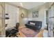 Dedicated home office space offering storage and natural light, suitable for remote work or study at 7517 E Mariposa Grande Dr, Scottsdale, AZ 85255