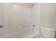 Clean white shower and toilet at 8256 E Arabian Trl # 239, Scottsdale, AZ 85258