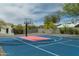 Private backyard featuring a full-sized basketball court and mountain views at 9053 N 123Rd St, Scottsdale, AZ 85259