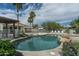 Gorgeous pool and spa with lush landscaping and seating create a relaxing outdoor space at 9053 N 123Rd St, Scottsdale, AZ 85259