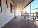 Large covered patio with seating area, perfect for relaxing and entertaining guests at 9333 E University Dr # 184, Mesa, AZ 85207