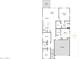 Detailed floor plan featuring the kitchen, bedrooms, garage, primary suite, and outdoor spaces at 1304 W Inca Dr, Coolidge, AZ 85128