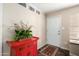Inviting entryway with a decorative cabinet and tile flooring at 1440 N Idaho Rd # 2053, Apache Junction, AZ 85119