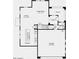 Layout featuring a spacious great room, kitchen, dining area, garage, and a convenient powder room at 14594 W Sand Hills Rd, Surprise, AZ 85387