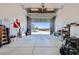 Oversized garage with tall ceilings, and plenty of storage space at 19535 E Via De Olivos Rd, Queen Creek, AZ 85142