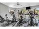 Fitness center with modern equipment, including elliptical machines and treadmills at 2025 E Campbell Ave # 114, Phoenix, AZ 85016