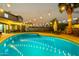 A stunning pool with ambient lighting at 21266 S 213Th Pl, Queen Creek, AZ 85142
