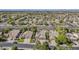 Aerial view of the community showcasing well-maintained homes, mature trees, and neighborhood streets at 3662 E Megan St, Gilbert, AZ 85295