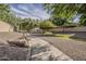 Community sidewalk with a park bench, landscaping and walking path at 3662 E Megan St, Gilbert, AZ 85295
