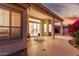 Covered patio with a view into the home, highlighting the indoor-outdoor living space at 3781 N 161St Dr, Goodyear, AZ 85395