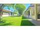Green lawn between condos under shady trees in community at 8020 E Keats Ave # 279, Mesa, AZ 85209