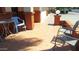 Inviting patio with tile flooring and comfortable seating, perfect for outdoor relaxation and enjoying the Arizona weather at 8020 E Keats Ave # 279, Mesa, AZ 85209