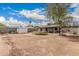 Spacious backyard featuring a trampoline and block fencing at 10723 N 80Th Ln, Peoria, AZ 85345