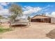 Large backyard with a trampoline, offering ample space for activities at 10723 N 80Th Ln, Peoria, AZ 85345