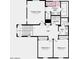 Second floor floor plan featuring primary suite, two bedrooms, two baths, laundry, and hall at 14596 W Sand Hills Rd, Surprise, AZ 85387