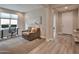 Inviting living room featuring neutral tones, plush seating, and stylish decor elements at 16911 W Palm Ln, Goodyear, AZ 85395
