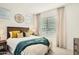 A cozy bedroom with modern decor, soft lighting, and a comfortable bed at 17341 W Fallen Leaf Ln, Surprise, AZ 85387