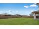 Expansive backyard with lush green grass, perfect for outdoor activities and entertaining at 17827 W Medlock Dr, Litchfield Park, AZ 85340