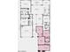 Detailed floor plan featuring a primary suite, open living spaces, and a two-car garage at 17841 W Windsor Blvd, Litchfield Park, AZ 85340