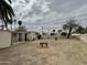 Spacious backyard with large palm tree and privacy wall at 1822 E Roma Ave, Phoenix, AZ 85016