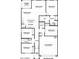 Detailed floor plan showcasing a spacious layout with four bedrooms, a great room, and a covered patio at 18353 W Gray Fox Trl, Wittmann, AZ 85361