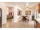 Dining area offers a seamless transition to the kitchen and living room, perfect for entertaining at 3107 S 74Th Ln, Phoenix, AZ 85043