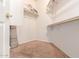Walk-in closet featuring carpeted flooring, storage shelves, and clothing rods at 3107 S 74Th Ln, Phoenix, AZ 85043