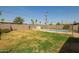 Fully fenced backyard with pool and desert landscaping at 3736 W Hazelwood St, Phoenix, AZ 85019