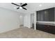 Dining room featuring modern cabinets and lighting at 4417 N 156Th Dr, Goodyear, AZ 85395