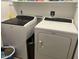 Modern laundry room equipped with new washer and dryer units at 5537 E Drummer Ave, Mesa, AZ 85206