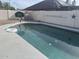 Backyard featuring a refreshing private pool and basketball hoop at 5537 E Drummer Ave, Mesa, AZ 85206