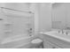 Pristine bathroom featuring a shower-tub combo and sleek vanity at 5619 N 193Rd Ave, Litchfield Park, AZ 85340