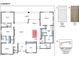 A view of the floorplan highlighting the kitchen area and showcasing the included cabinet hardware at 6108 E Shasta Daisy Ln, Prescott Valley, AZ 86315