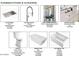 Premium plumbing fixtures with a kitchen sink, faucet, trimmed mirrors, bathroom sinks, toilets, and bathtubs at 6108 E Shasta Daisy Ln, Prescott Valley, AZ 86315