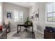 Well-lit office space with plantation shutters and neutral decor at 851 E Deer Creek Rd, Phoenix, AZ 85048