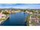 Beautiful overhead view showing the waterway community with lush landscaping and mature palm trees at 1833 W Mead Pl, Chandler, AZ 85248