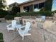 Outdoor kitchen features a built-in grill and seating area at 1833 W Mead Pl, Chandler, AZ 85248