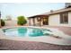 Inviting backyard featuring a refreshing swimming pool and diving board at 2738 E Libby St, Phoenix, AZ 85032