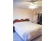 A view of the bedroom with a queen size bed and closet at 2738 E Libby St, Phoenix, AZ 85032