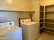 Laundry area with shelving next to pantry at 3330 S Gilbert Rd # 1003, Chandler, AZ 85286