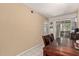 The dining room is well-lit and transitions into the kitchen with tile floors at 461 W Holmes Ave # 224, Mesa, AZ 85210