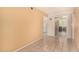 Living room showcasing tile flooring and sliding glass doors leading outside at 461 W Holmes Ave # 224, Mesa, AZ 85210