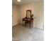 Hallway features a vintage vanity, decorative flooring and nearby door entries at 5322 N 78Th St, Scottsdale, AZ 85250