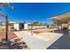Spacious backyard with a shed, patio, and potential for landscaping at 5410 E Duncan St, Mesa, AZ 85205