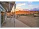 A view from the new home's covered patio with desert landscape views at 3835 W Fox Rd, Laveen, AZ 85339