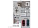 A clear and concise floor plan of the home's lower level, including the living room, kitchen, office, and garage at 3835 W Fox Rd, Laveen, AZ 85339