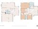 Detailed floor plan showcasing the layout of the home's first and second floors at 3618 E Feather Ave, Gilbert, AZ 85234