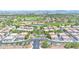 Community aerial showcasing the pool, playground, lush landscaping, and surrounding homes at 7533 S 31St Pl, Phoenix, AZ 85042